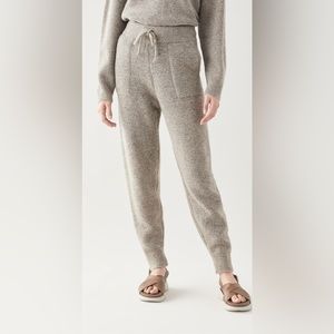 Anine Bing Taupe Knit Jogger Pants